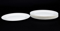 Набор закусочных (десертных) тарелок Rulanda Белый 20см 6шт