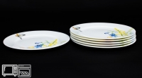 Набор обеденных (столовых) тарелок Rulanda Дейзи Бабочки 25см 6шт