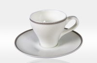 Набор белых кофейных пар Japonica Модерн на 2 персоны (4 предмета) JD611339