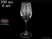 Набор бокалов для красного вина Crystalite Bohemia Barbara 300мл 6шт