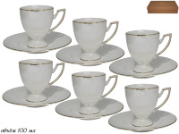 Набор кофейных пар Lenardi Изобэль на 6 персон (12 предметов) 105-753