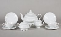 Чайный сервиз Leander - Соната, декор 0000 (Белый) на 12 персон (27 предметов) 31846