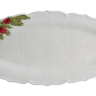 Блюдо овальное Bordallo Pinheiro Рождественская гирлянда 40х19 см белое