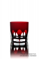 Набор стаканов для виски (рома) Cristallerie Strauss S.A. Red 6шт (210)