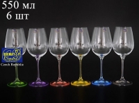 Набор бокалов для вина Crystalex Арлекино 550мл 6шт