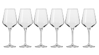 Набор бокалов на длинной ножке для белого вина Krosno Авангард 390мл, 6шт