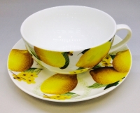 Желтая чайная пара Japonica Лимон 350мл №11CS